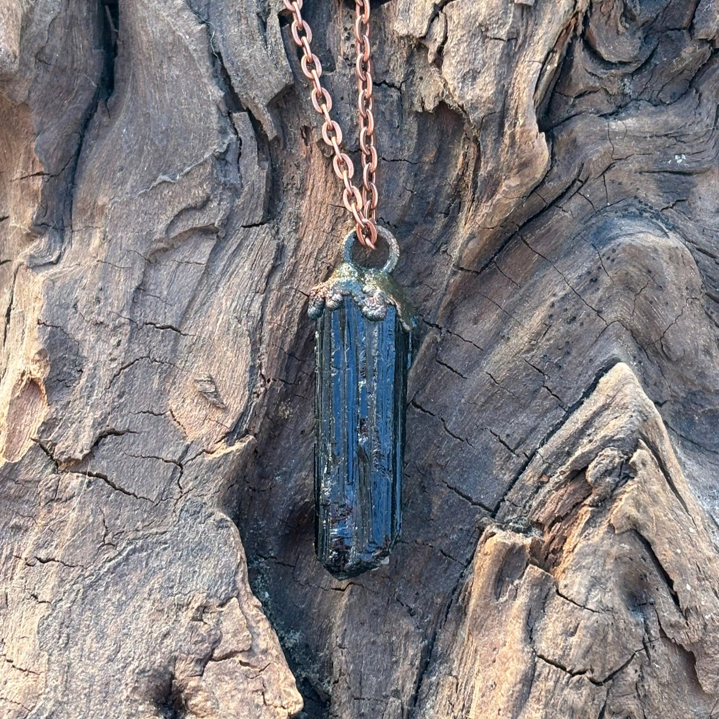 Fortress of Light Black Tourmaline Root Chakra Pendant SN SA0005