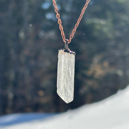 Prism of Light Crystal Quartz Crown Chakra Pendant SN SA0010