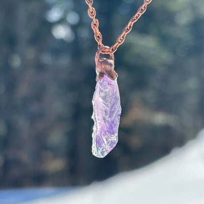 Celestial Wisdom Amethyst Third Eye & Crown Chakra Pendant SN SA0016