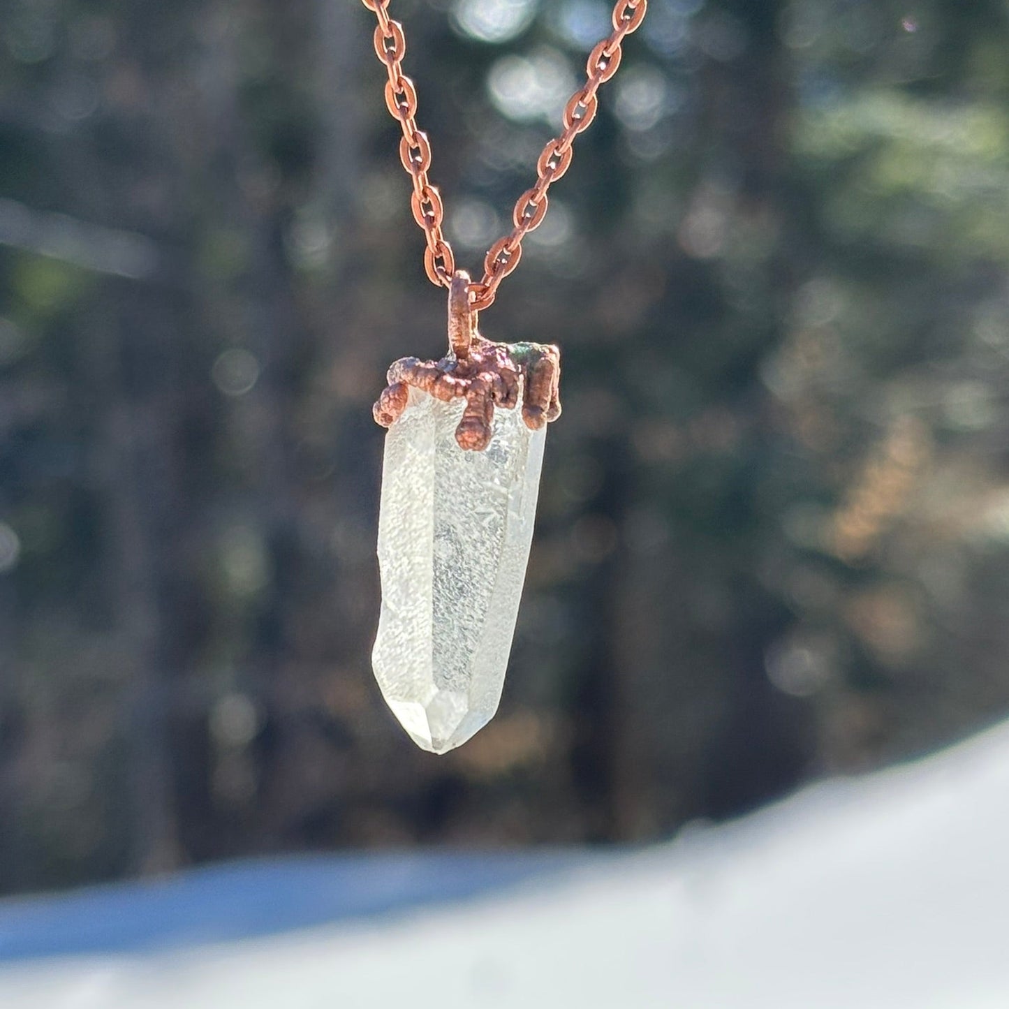 Ethereal Glow Milky Quartz Crown Chakra Pendant SN SA0018