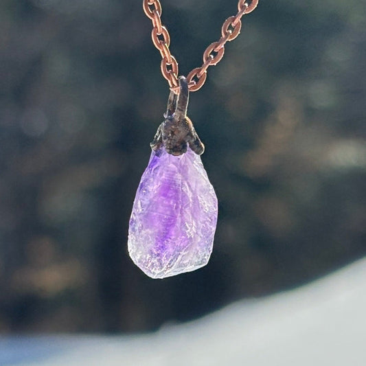 Celestial Wisdom Amethyst Third Eye & Crown Chakra Pendant SN SA0019