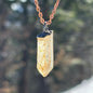 Golden Healer Hematoid Quartz Root Solar Plexus Third Eye & Crown Chakra Pendant SN SA0020