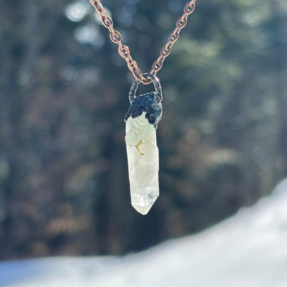 Ethereal Glow Milky Quartz Crown Chakra Pendant SN SA0022