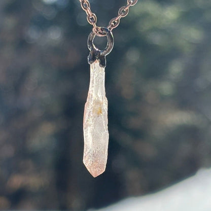 Ancient Light Lemurian Seed Quartz Crown Chakra Akashic Healing Pendant SN SA0023