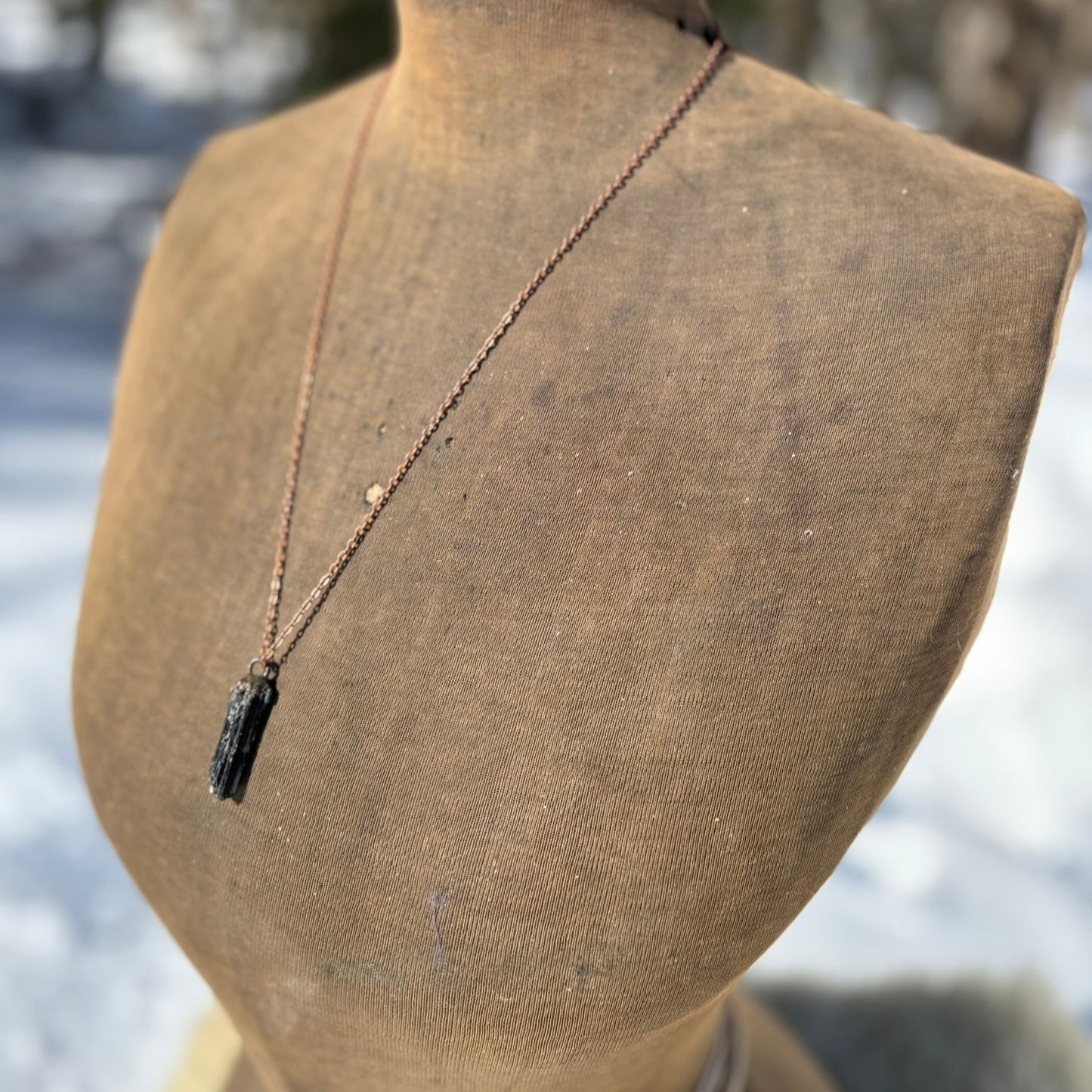 Fortress of Light Black Tourmaline Root Chakra Pendant SN SA0005