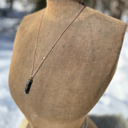Fortress of Light Black Tourmaline Root Chakra Pendant SN SA0005