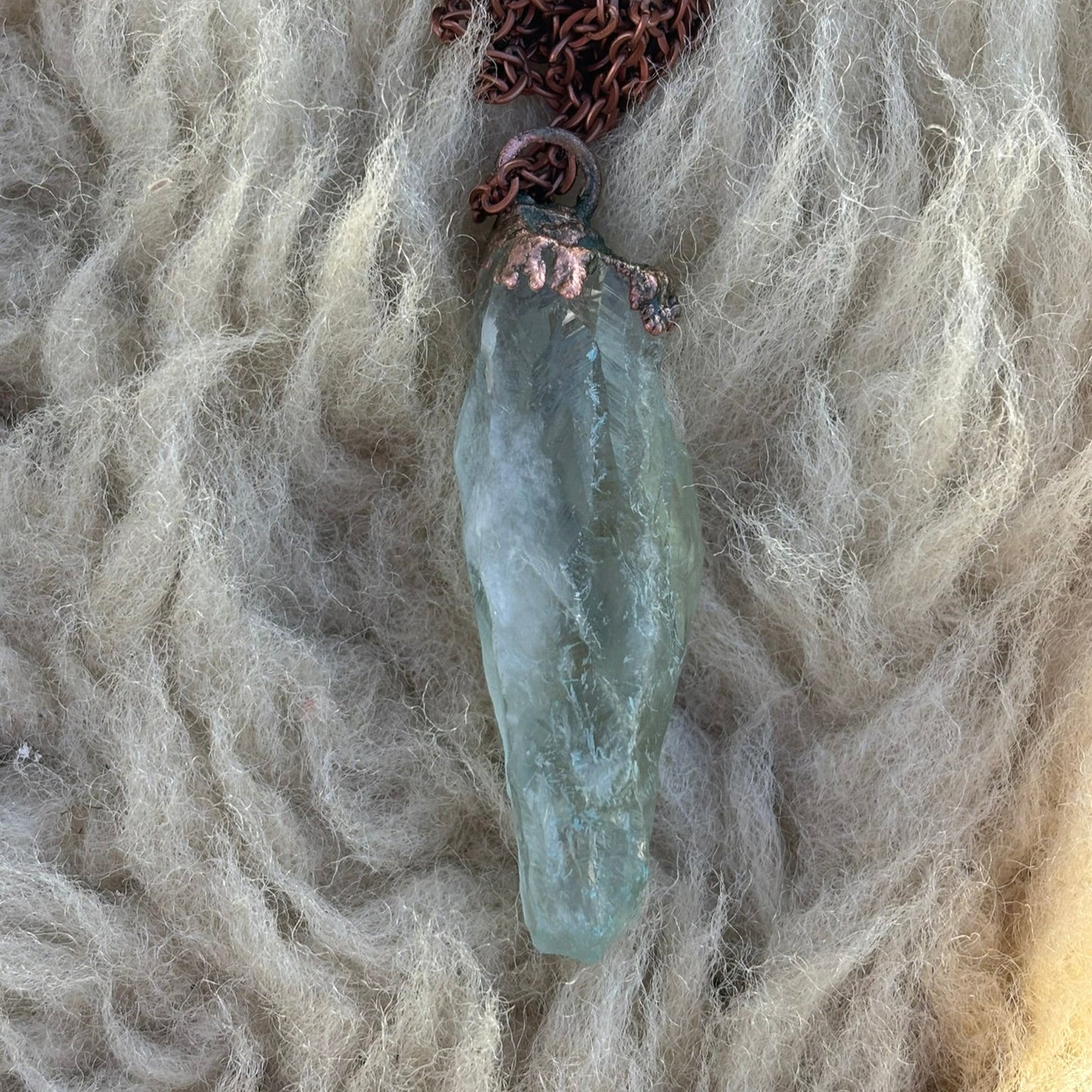 Divine Flow Aquamarine Pendant SN SA0006