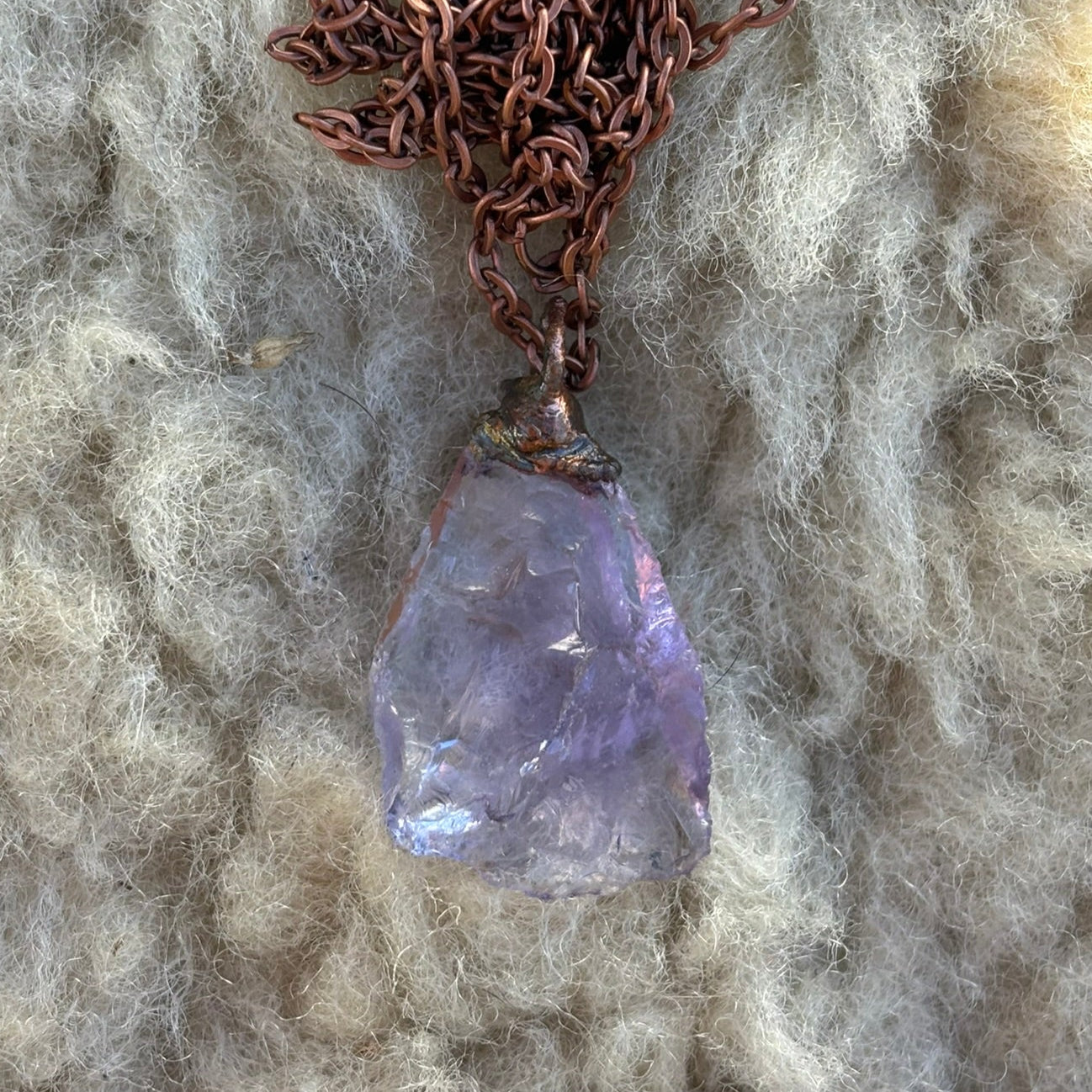 Celestial Wisdom Amethyst Crown Chakra Pendant SN SA0011