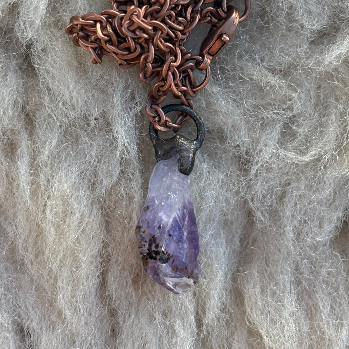 Celestial Wisdom Amethyst Third Eye & Crown Chakra Pendant SN SA0015