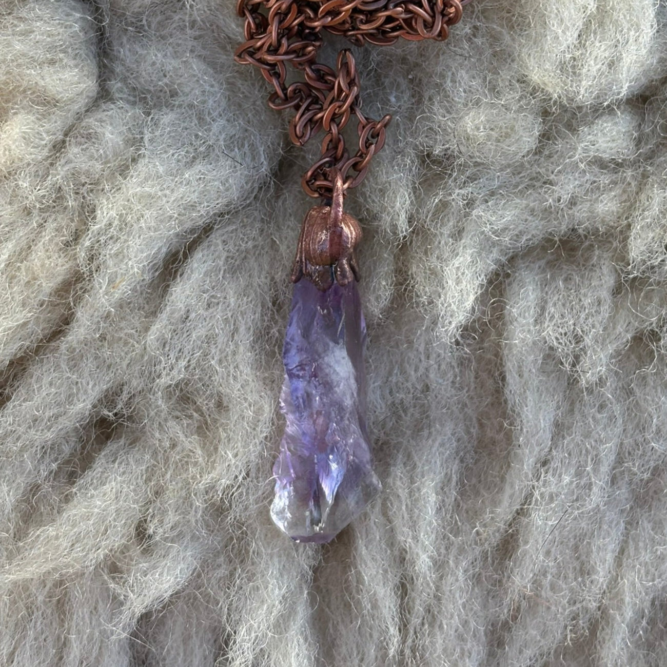 Celestial Wisdom Amethyst Third Eye & Crown Chakra Pendant SN SA0016