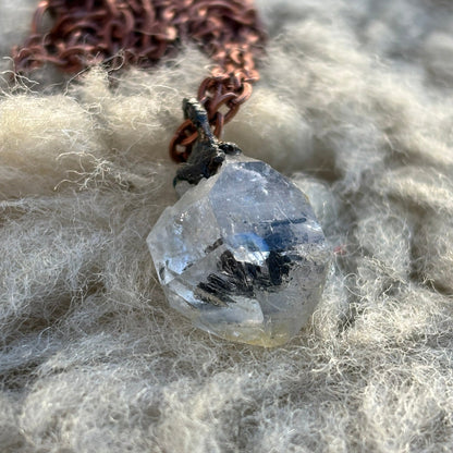 Fairy Frost Herkimer Diamond Third Eye Crown & Soul Star Chakra Pendant SN SA0017