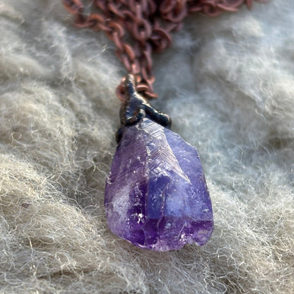 Celestial Wisdom Amethyst Third Eye & Crown Chakra Pendant SN SA0019