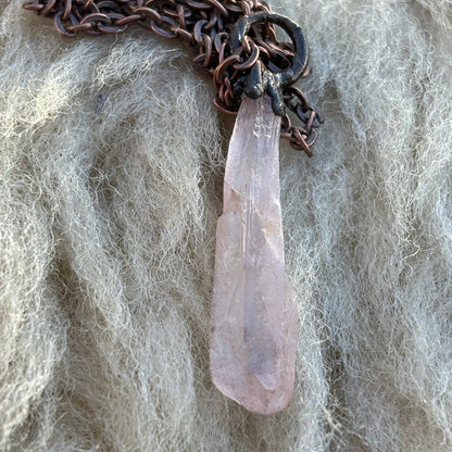 Ancient Light Lemurian Seed Quartz Crown Chakra Akashic Healing Pendant SN SA0023