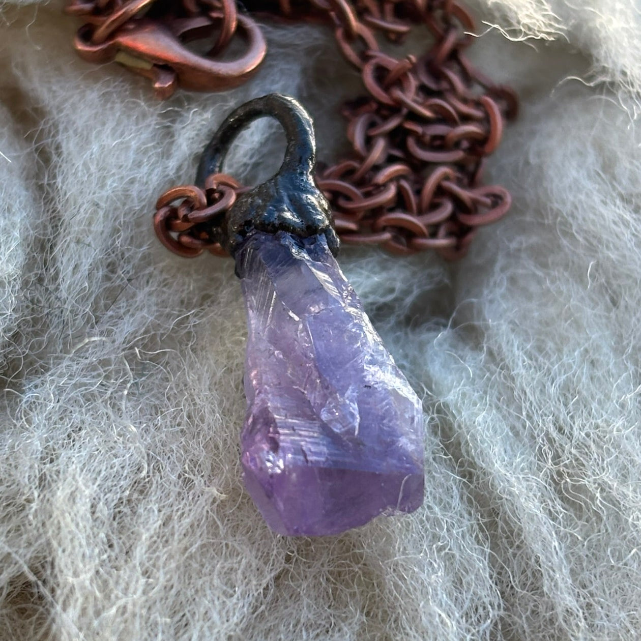 Celestial Wisdom Amethyst Third Eye & Crown Chakra Pendant SN SA0024