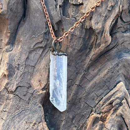 Prism of Light Crystal Quartz Crown Chakra Pendant SN SA0010