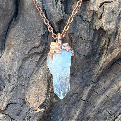 Prism of Light Crystal Quartz Crown Chakra Pendant  SN SA0014