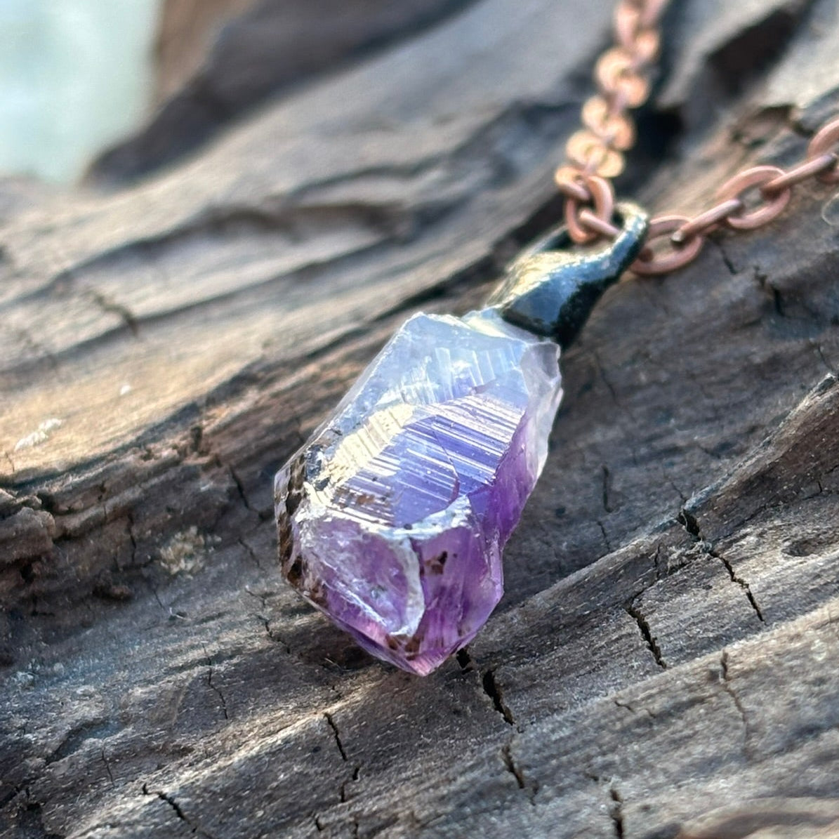 Celestial Wisdom Amethyst Third Eye & Crown Chakra Pendant SN SA0015