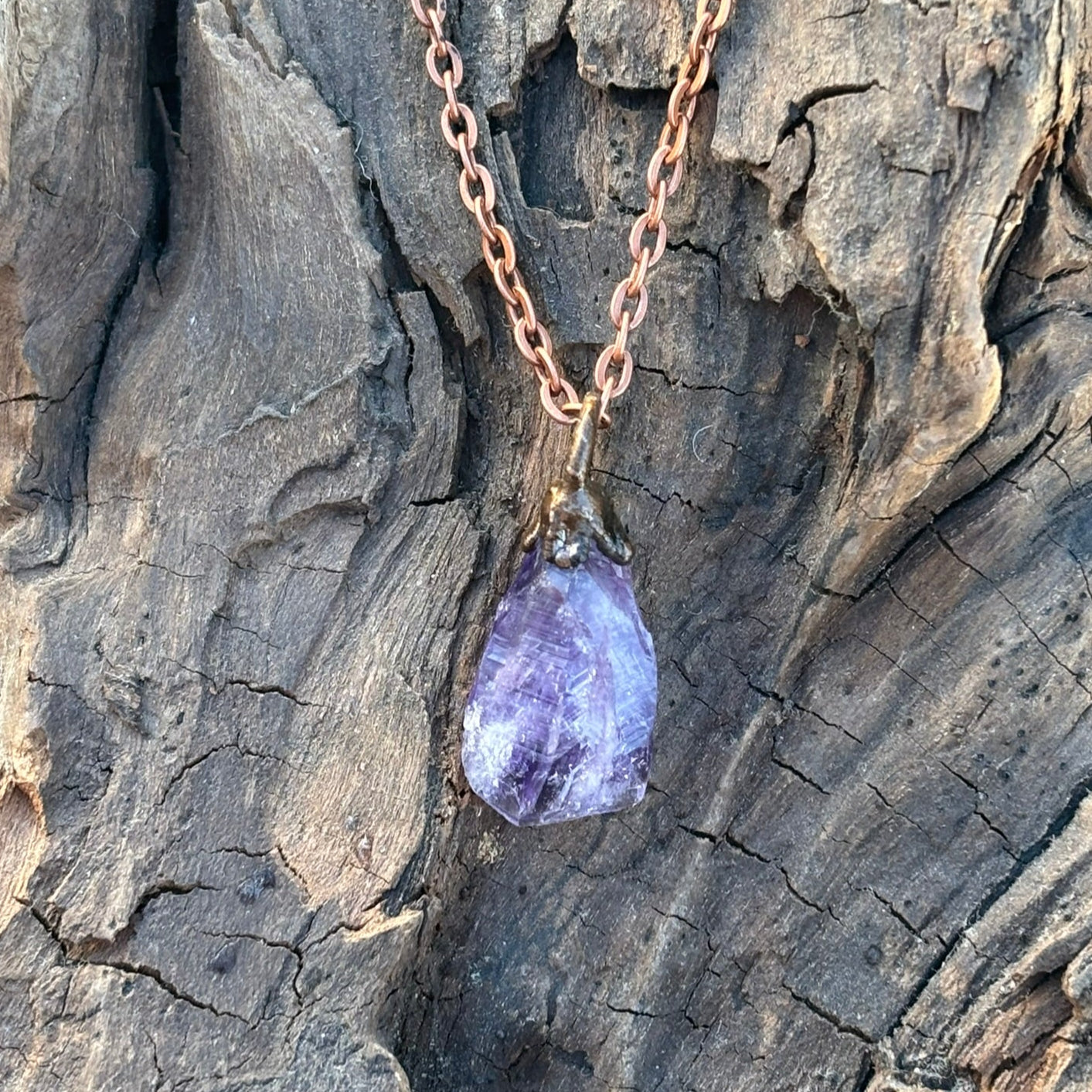 Celestial Wisdom Amethyst Third Eye & Crown Chakra Pendant SN SA0019