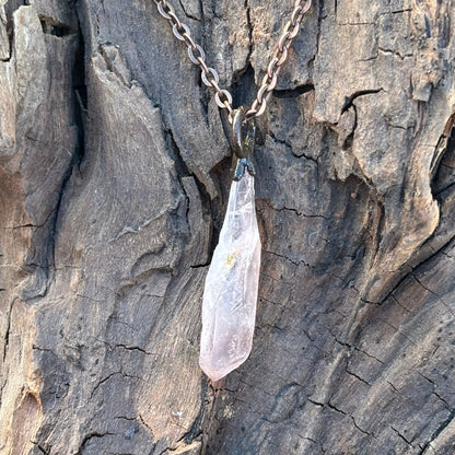 Ancient Light Lemurian Seed Quartz Crown Chakra Akashic Healing Pendant SN SA0023