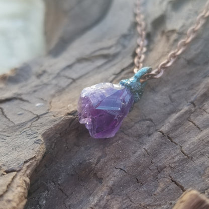 Celestial Wisdom Amethyst Third Eye & Crown Chakra Pendant Necklace SN SA0003